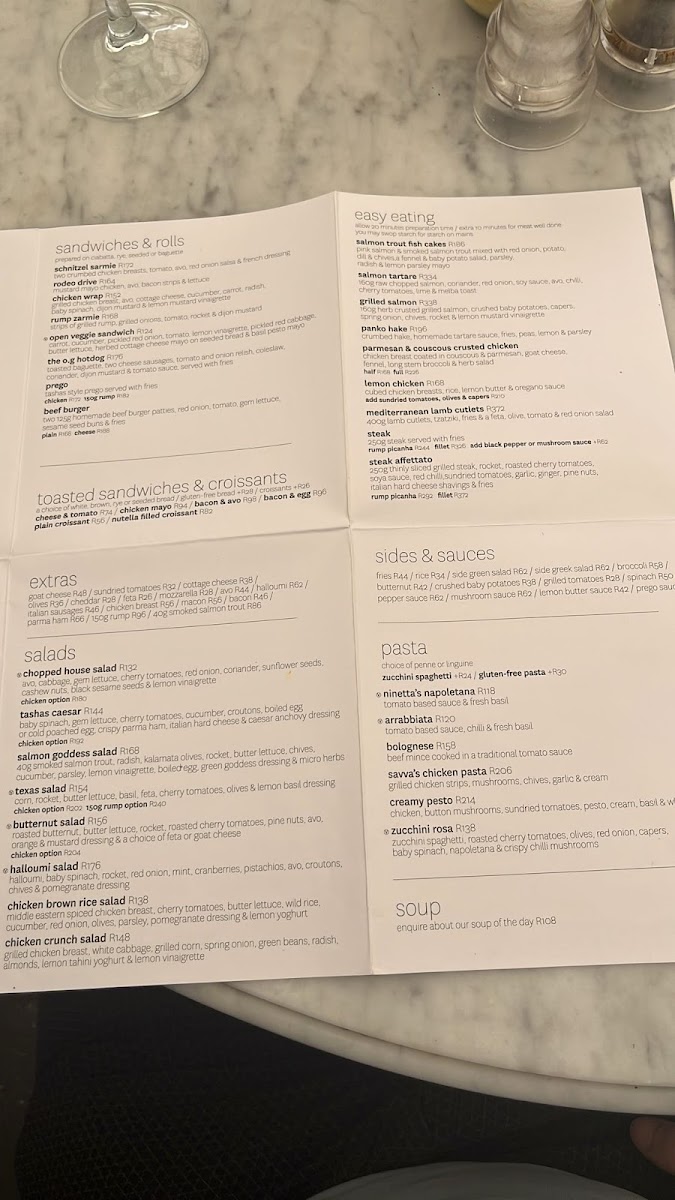 Menu Tashas Nelson Mandela Square-9